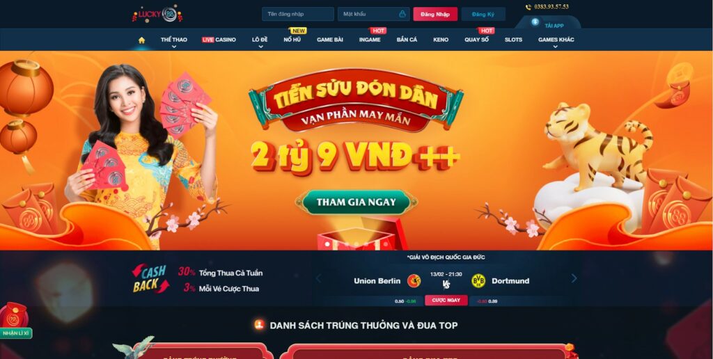 2. Hướng dẫn đăng nhập vào lucky88